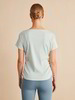 Shirt mit Raffung, light aqua