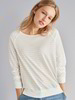 Shirt-Langarm, weiss