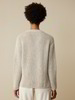 Pullover, strick rippe natur