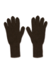 Handschuhe aus Yakwolle, espresso