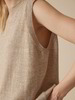 Stricktop aus Bio-Leinen und Wolle, leinen melange