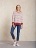 Pullover-Feinstrick, rot