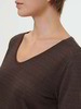 Kurzarmshirt aus Bio-Leinen, kakao