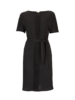 Kleid-Leinenjersey schwarz, Vorderansicht
