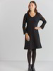 Kleid-3/4 Arm, schwarz