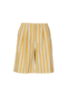 Shorts-Streifen, gelber streifen