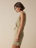 Overall aus Bio-Baumwolle und Leinen, light khaki