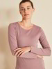 Shirt-Langarm, mauve