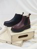 Chelsea Boots, 01 schwarz, 71 aubergine