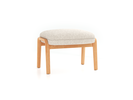 Hocker Ketil, Wollstoff Tano Natur Hell (80), Buche