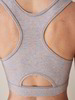 Yoga-Bra-Top, stein melange