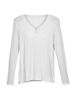 Shirt-Langarm, weiss