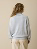 Pullover aus Bio-Baumwolle und Wolle, eisblau mouline