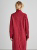 Strickmantel, cranberry melange