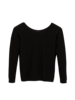 Pullover-Rippe, schwarz