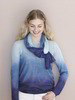 Feinstrick-Pullover Batik  & Feinstrick-Stola Blau