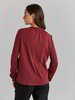 Shirt-Raffung, cranberry melange
