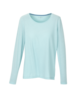 Shirt Langarm, aqua, Vorderansicht