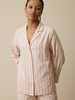 Schlafshirt aus Bio-Baumwolle, cranberry gestreift