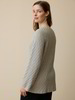 Pullover aus Bio-Baumwolle und Wolle, grau melange