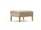 Hocker Lorea, mit Bezug Wollstoff Stavang Sand