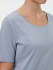 Schlafshirt aus Bio-Baumwolle, 92 meerblau