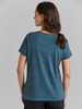 Shirt-Kurzarm-Cold Dyed, blauquarz