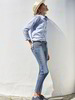 Bluse hellblau chambray & 7/8-Jeans in light blue denim