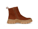 Stiefelette aus Bio Leder, cognac
