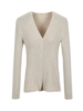 Jacke Rippenstrick, sand, Vorderseite