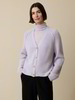 Strickjacke aus Alpakawolle, flieder