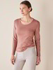 Shirt-Langarm, rosenholz