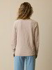 Langarmshirt aus Bio-Baumwolle, camelie/taupe ringel