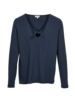Shirt-Langarm mit Knoten, 39 dunkelblau