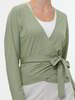 Langarm-Wickelshirt aus Bio Baumwolle/Hanf, olivgrün