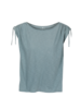 Shirt-Kurzarm-Flamé, blaugrün