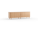 Rolloschrank Tonda inkl 2 Fachbretter u. Rollo, Buche