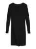 Kleid Strick, schwarz, Rückseite