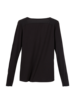 Langarm-Shirt schwarz Rückansicht