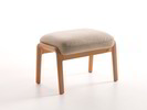 Hocker Ketil, Wollstoff Elverum Haselnuss, Buche