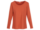 Langarm Shirt Basic, 26 ziegel