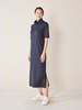 Kleid, 100 % Bio Baumwolle, navy