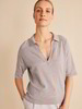 Pullover Halbarm, stein melange