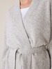 Strickjacke Kimono, grau melange