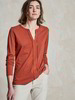 Langarm-Shirt, gebranntes rot