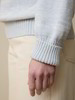 Pullover aus Bio-Baumwolle und Wolle, eisblau mouline