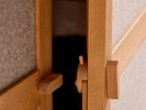 Kleiderschrank Tenso 3-türig, Wollstoff Tano Natur, Buche