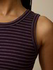 Top aus Bio Baumwolle, ringel aubergine