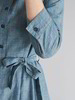 Kleid, denim chambray