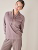 Sweatshirt Langarm, 100 % Bio Baumwolle, deep mauve